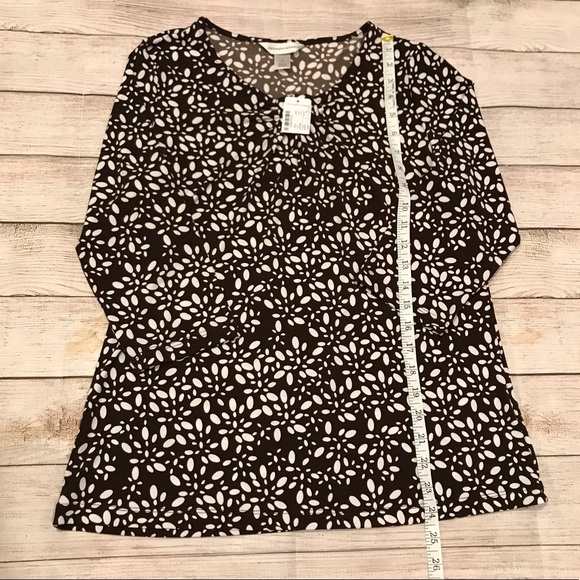 NWT Christopher & Banks 3/4 Sleeve Blouse Size M - Picture 6 of 7